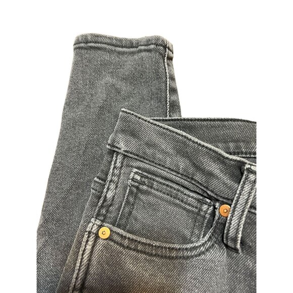 Madewell Black Jeans Button Fly Skinny Stretchy No Tags See Measurements - Picture 3 of 5